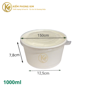 tô giấy trắng 1000ml