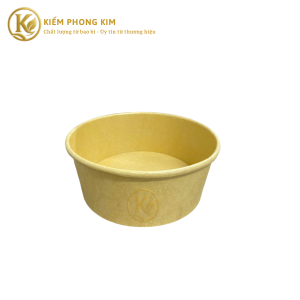 tô giấy kraft tròn nắp kín