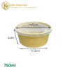 tô giấy kraft tròn nắp kín