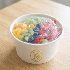 tô giấy kraft tròn nắp kín