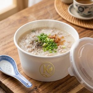 tô giấy kraft tròn nắp kín