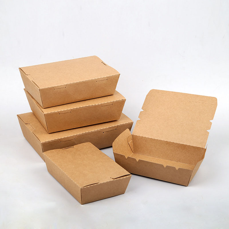 hộp kraft nâu nắp gập