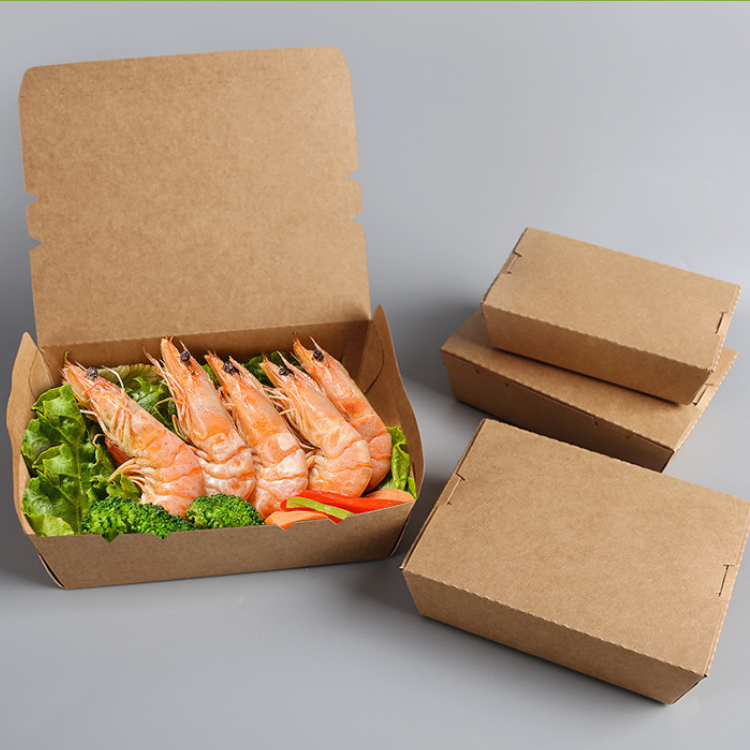 hộp kraft nâu nắp gập