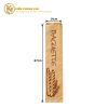 Túi giấy đựng bánh mì baguette 14 × 67cm màu nâu kraft và trắng