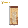Túi giấy đựng bánh mì Việt Nam 14 × 31cm với cửa sổ trong suốt.