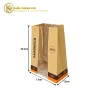 Túi giấy đựng bánh sandwich 4PCS có cửa sổ kích thước 17 × 12 × 29,5cm